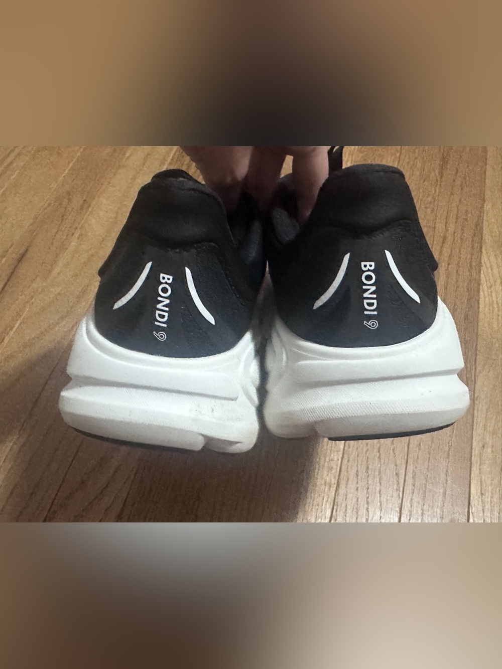 Hoka Black and White Running Sneakers - Picture 7 of 7
